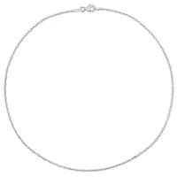 Bead Chain Necklace in Sterling Silver, 16"