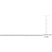 Double Curb Link Chain Necklace in Sterling Silver, 16"