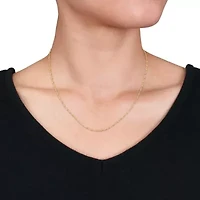 Bead Chain Necklace in 18k Yellow Gold Plated Sterling Silver, 16"