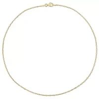 Bead Chain Necklace in 18k Yellow Gold Plated Sterling Silver, 16"