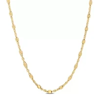 Bead Chain Necklace in 18k Yellow Gold Plated Sterling Silver, 20"