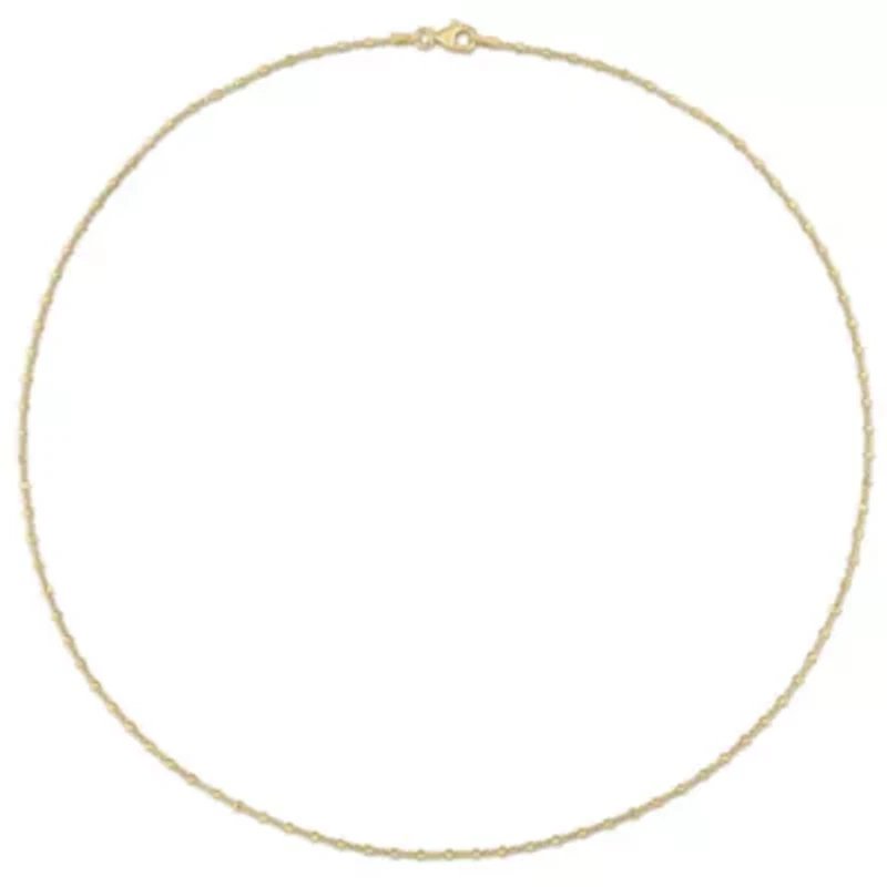 Bead Chain Necklace in 18k Yellow Gold Plated Sterling Silver, 20"