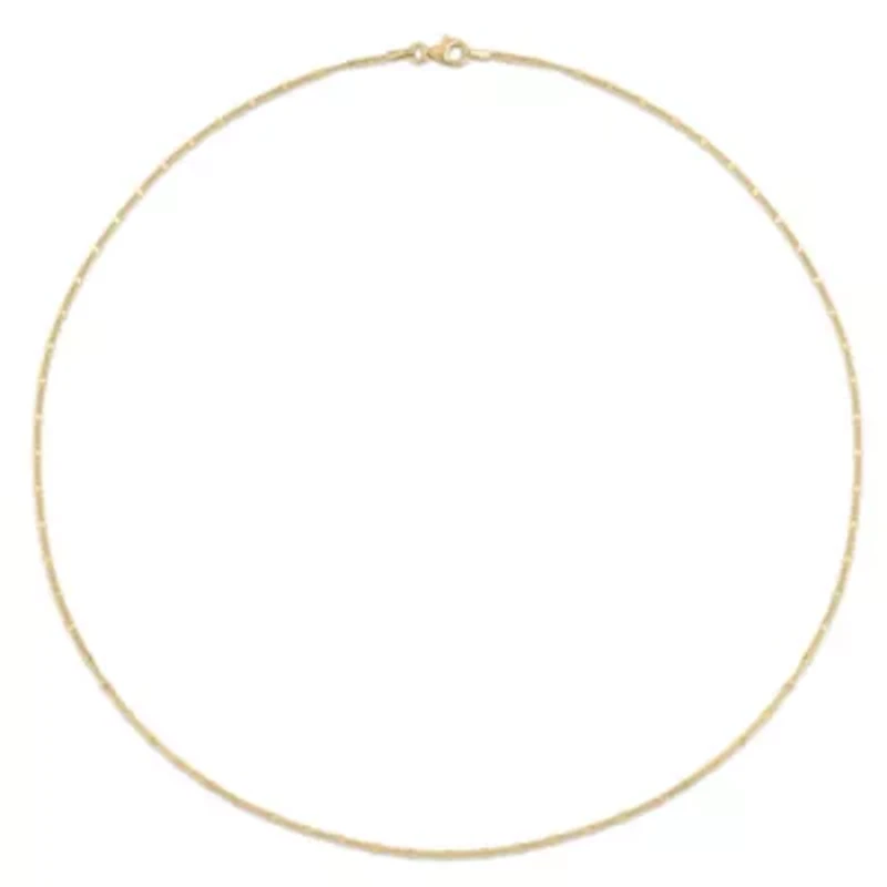 Double Curb Link Chain Necklace in 18k Yellow Gold Plated Sterling Silver, 20"