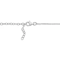 0.9MM Box Chain Necklace in Sterling Silver