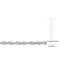 2.2MM Singapore Chain Bracelet in Sterling Silver, 7.5"
