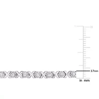 1 CT TW Diamond Tennis Bracelet in Sterling Silver