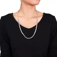 2 CT TW Diamond S-Link Tennis Necklace in Sterling Silver