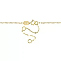 1/8 CT TGW Lab Created Diamond Lariat Necklace in 18k Gold Plated Sterling Silver