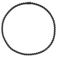 1/2 CT TW Black Diamond Tennis Necklace in Black Rhodium Plated Sterling Silver