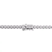 1/2 CT TW Diamond Tennis Necklace in Sterling Silver