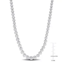 1/2 CT TW Diamond Tennis Necklace in Sterling Silver