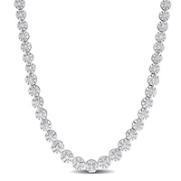 1 CT TW Diamond Necklace in Sterling Silver