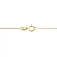 1/10 ct. t.w. Diamond Oval Link Necklace in 10K Yellow Gold