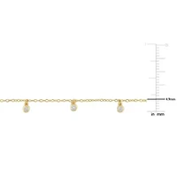 1/6 ct. t.w. Diamond Station Necklace in 10K Yellow Gold