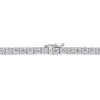 Lab Created 16.95 ct. t.g.w. Created Moissanite Tennis Necklace in 18K White Gold