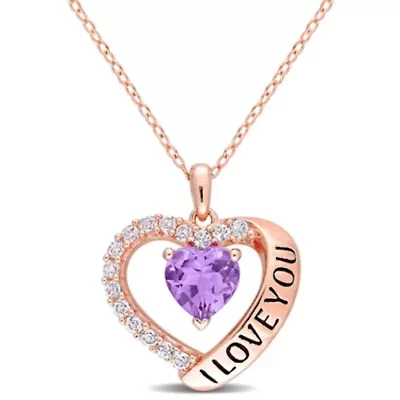 "I love You" Heart Pendant with Chain