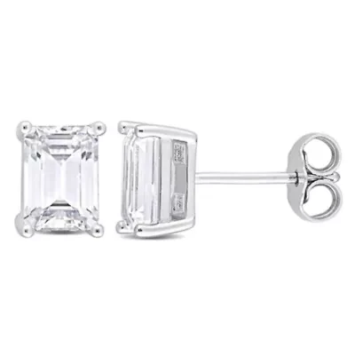 Lab Created 2 ct. t.g.w. Created Moissanite Stud Earrings in Sterling Silver