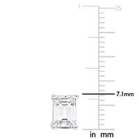 Lab Created 2 ct. t.g.w. Created Moissanite Stud Earrings in Sterling Silver