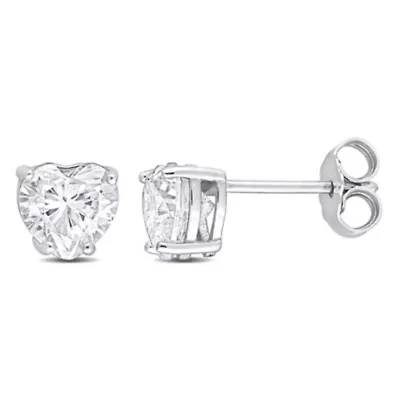 Lab Created 1.5 ct. t.g.w. Created Moissanite Stud Earrings in Sterling Silver
