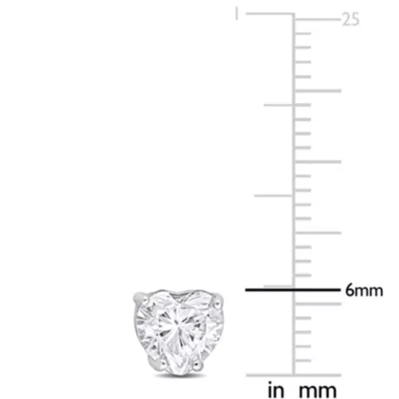 Lab Created 1.5 ct. t.g.w. Created Moissanite Stud Earrings in Sterling Silver