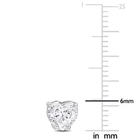 Lab Created 1.5 ct. t.g.w. Created Moissanite Stud Earrings in Sterling Silver