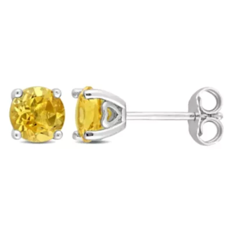 1.5 CT TGW Citrine Earrings in Sterling Silver