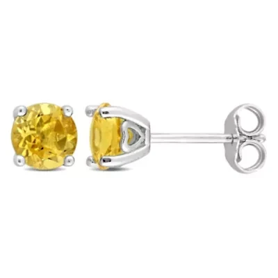 1.5 CT TGW Citrine Earrings in Sterling Silver