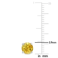 1.5 CT TGW Citrine Earrings in Sterling Silver