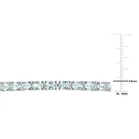 6.3 ct. t.g.w. Aquamarine Bangle in Sterling Silver