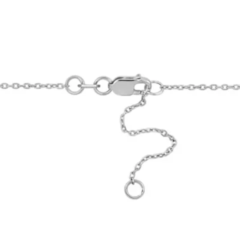 5 ct. t.g.w Aquamarine and 5/8 ct. t.w. Diamonds Necklace in 14K White Gold