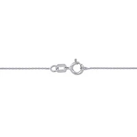 White Freshwater Cultured Pearl Open Heart Pendant with Chain in 14K White Gold