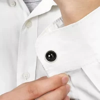 Black Onyx Cufflink Pin in Sterling Silver