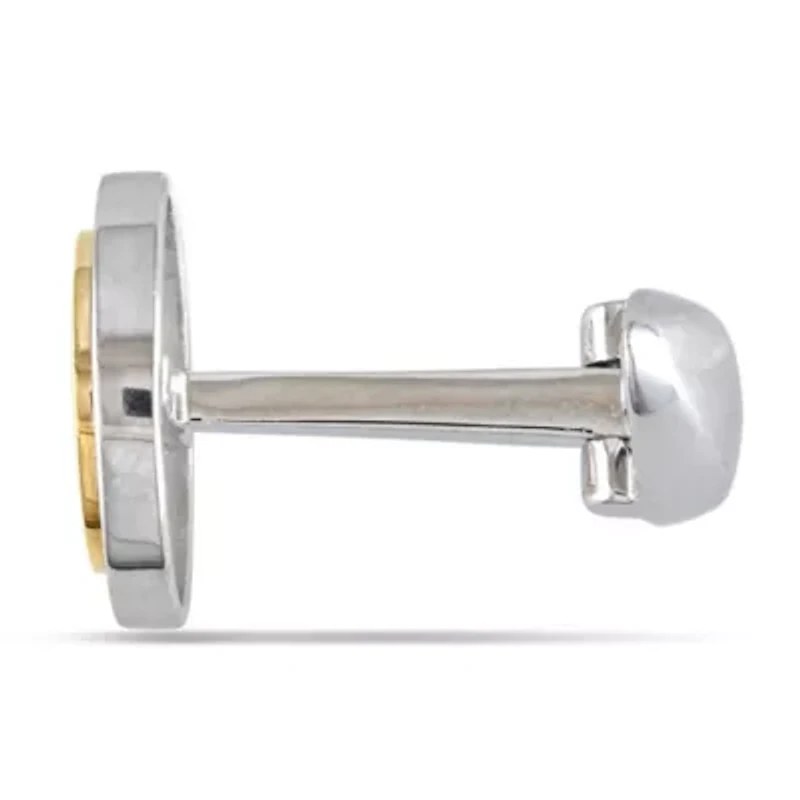 Cufflink Pin in 10K Two-Tone Gold