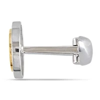 Cufflink Pin in 10K Two-Tone Gold