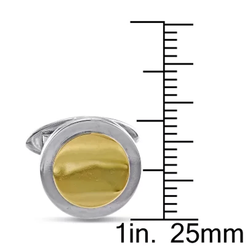 Cufflink Pin in 10K Two-Tone Gold
