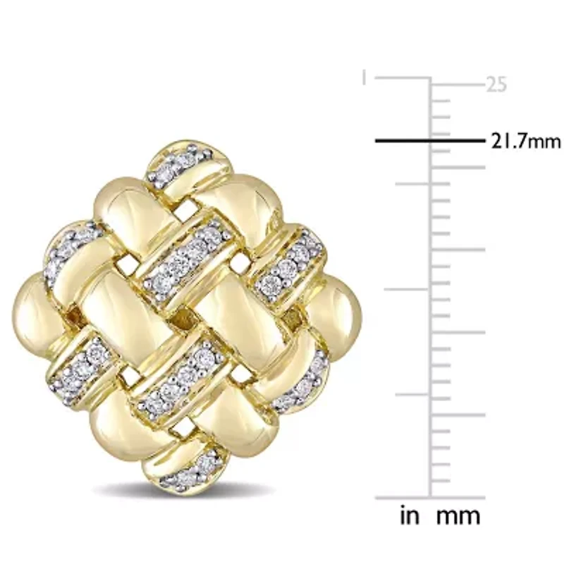 1/2 ct. t.w. Diamond Cufflink in 14K Yellow Gold