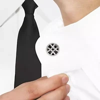 Black Onyx Cufflink in Sterling Silver