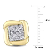 5/8 ct. t.w. Diamond Cufflink in 10K Yellow Gold