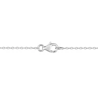 Lab Created Created White Moissanite Necklace in Sterling Silver
