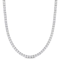 Lab Created Created White Sapphire Necklace in Sterling Silver