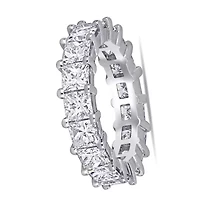 5.54 ct. t.w. Diamond Eternity Ring in Platinum