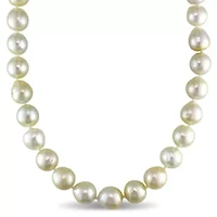 Golden South Sea Pearl Necklace in 14K Yellow Gold