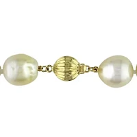 Golden South Sea Pearl Necklace in 14K Yellow Gold
