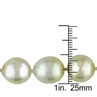Golden South Sea Pearl Necklace in 14K Yellow Gold