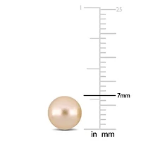 10 Pairs Set of Multi-Color Freshwater Cultured Pearl Stud Earrings in Sterling Silver