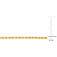 2-Pcs Set of Rope Chain Necklace and Bracelet in 10K Yellow Gold