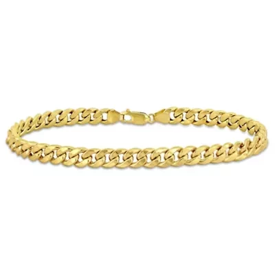 6.6MM Curb Chain Bracelet in 10K Yellow Gold
