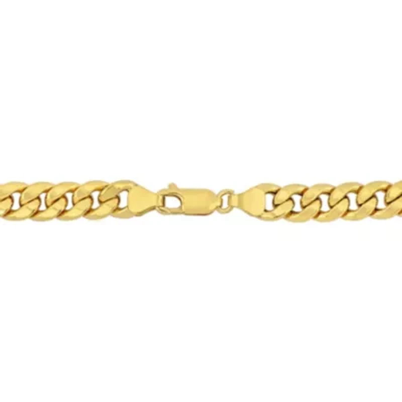 6.6MM Curb Chain Bracelet in 10K Yellow Gold