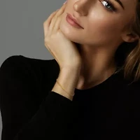 6.6MM Curb Chain Bracelet in 10K Yellow Gold