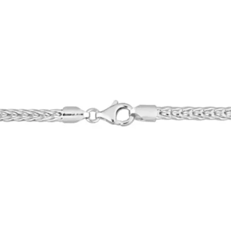 4.2MM Foxtail Chain Necklace in Sterling Silver